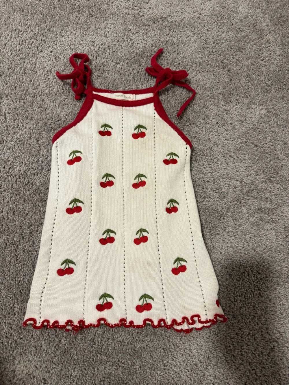 Forever French Cherry Knit Dress